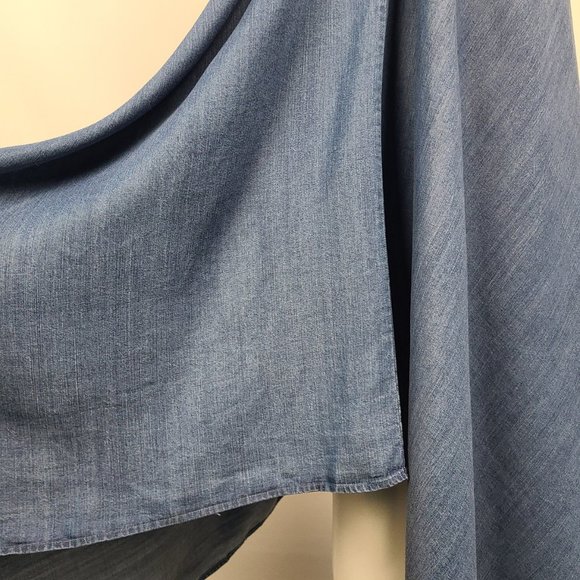 Love Stitch Dark Blue Chambray Halter Dress Size S/M NWT - Picture 4 of 11